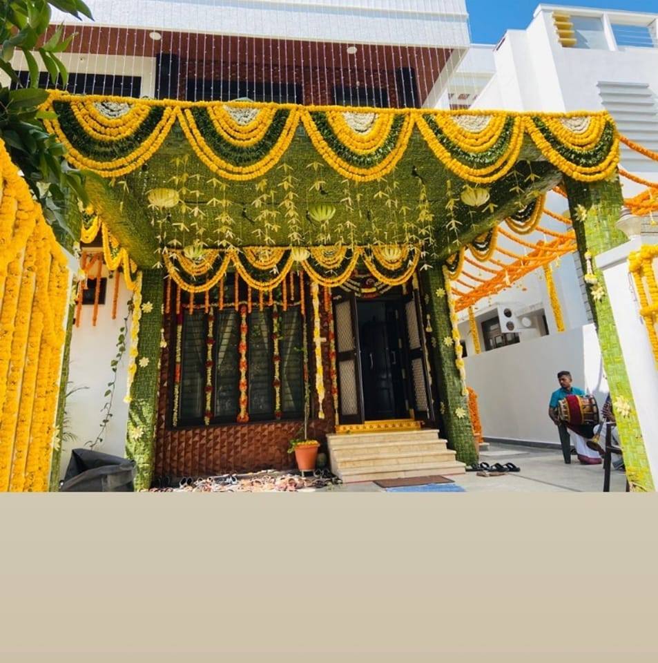 Flower decoration game activity rent in Hyderabad